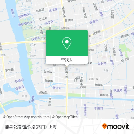 浦星公路/盐铁路(路口)地图