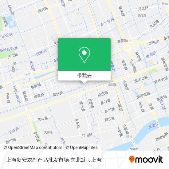 上海新安农副产品批发市场-东北2门地图