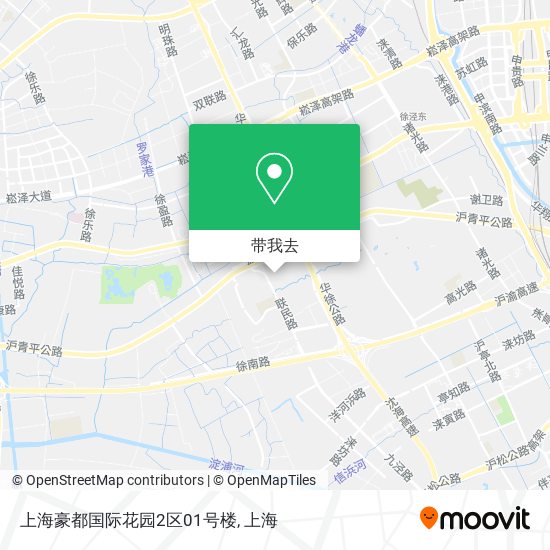 上海豪都国际花园2区01号楼地图