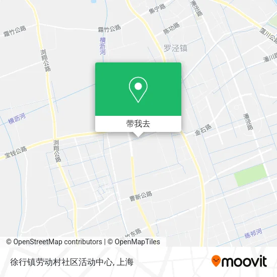 徐行镇劳动村社区活动中心地图