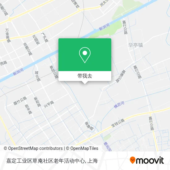 嘉定工业区草庵社区老年活动中心地图