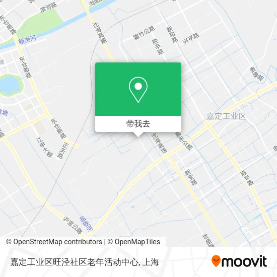嘉定工业区旺泾社区老年活动中心地图