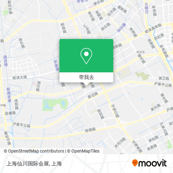 上海仙川国际会展地图