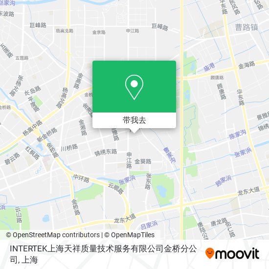 INTERTEK上海天祥质量技术服务有限公司金桥分公司地图