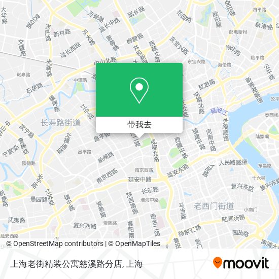 上海老街精装公寓慈溪路分店地图