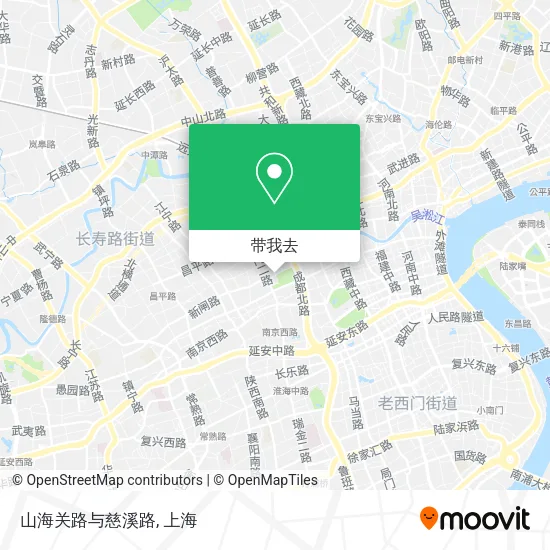 山海关路与慈溪路地图