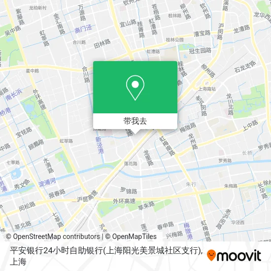 平安银行24小时自助银行(上海阳光美景城社区支行)地图