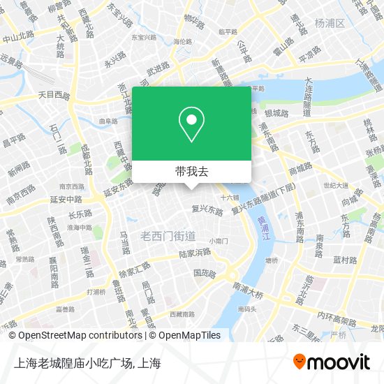 上海老城隍庙小吃广场地图