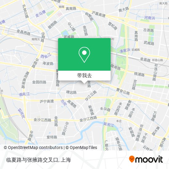 临夏路与张掖路交叉口地图
