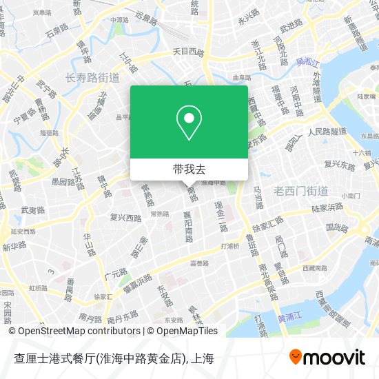 查厘士港式餐厅(淮海中路黄金店)地图