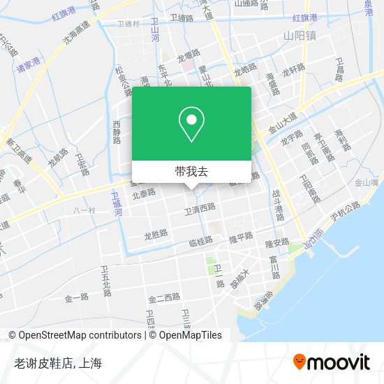 老谢皮鞋店地图
