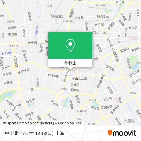 中山北一路/甘河路(路口)地图