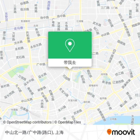 中山北一路/广中路(路口)地图