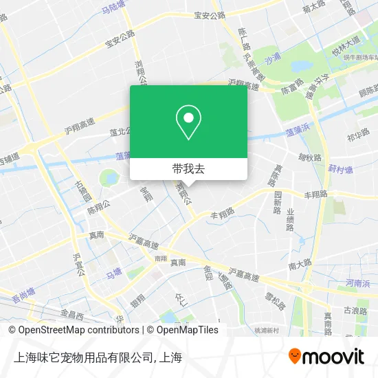 上海味它宠物用品有限公司地图