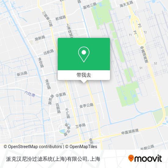 派克汉尼汾过滤系统(上海)有限公司地图