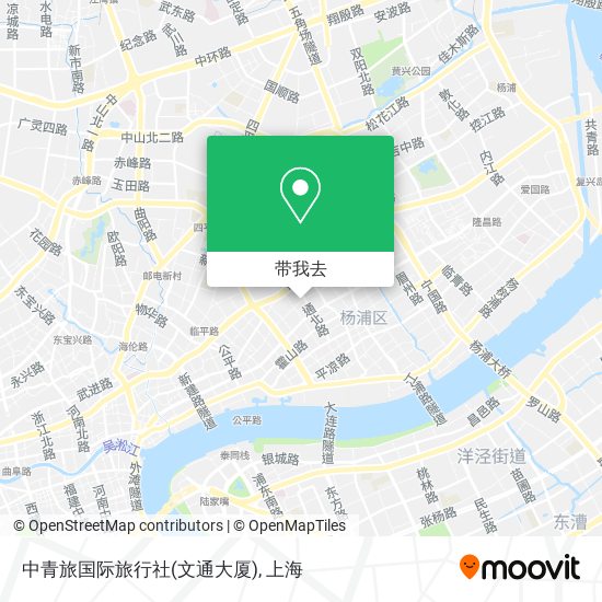 中青旅国际旅行社(文通大厦)地图