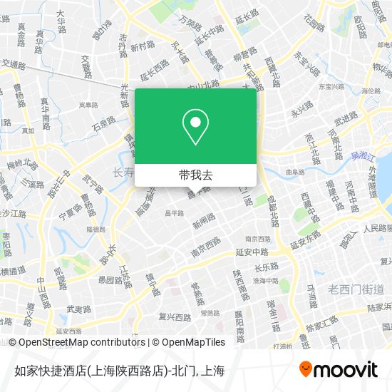 如家快捷酒店(上海陕西路店)-北门地图