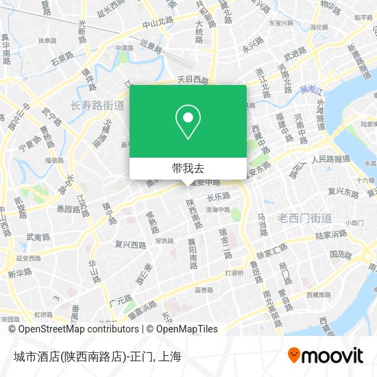 城市酒店(陕西南路店)-正门地图