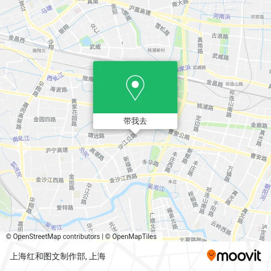 上海红和图文制作部地图