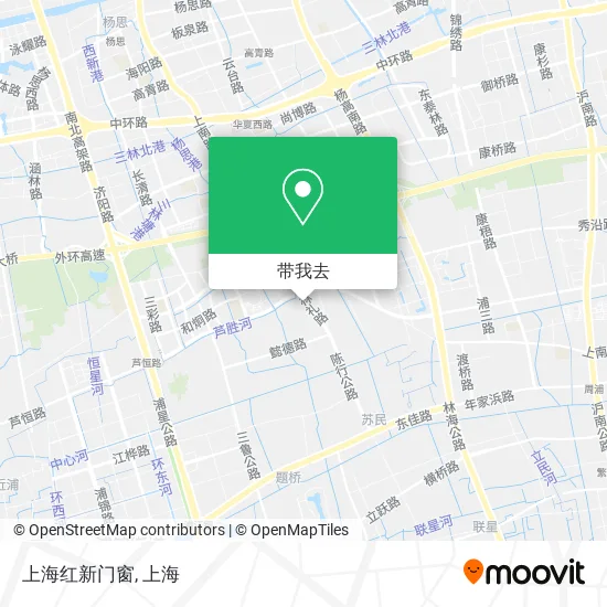 上海红新门窗地图