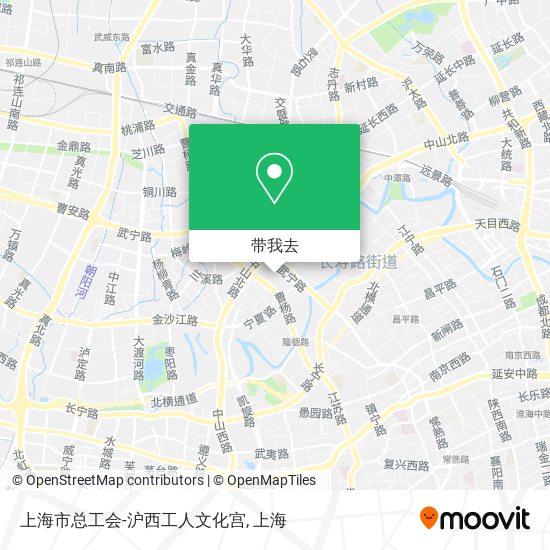 上海市总工会-沪西工人文化宫地图