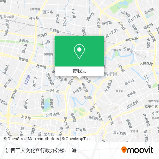 沪西工人文化宫行政办公楼地图