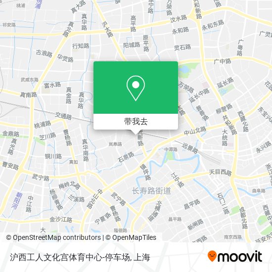 沪西工人文化宫体育中心-停车场地图