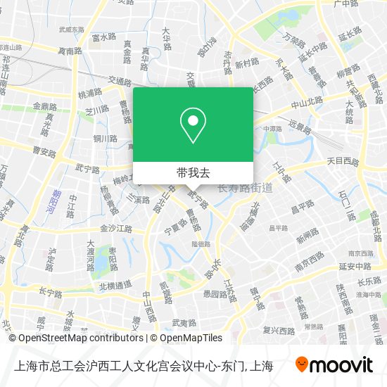 上海市总工会沪西工人文化宫会议中心-东门地图