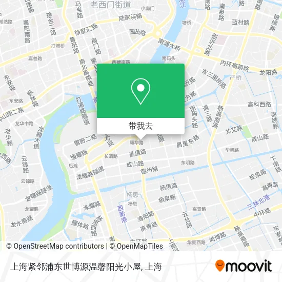 上海紧邻浦东世博源温馨阳光小屋地图