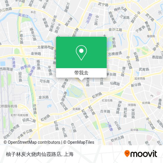 柚子林炭火烧肉仙霞路店地图