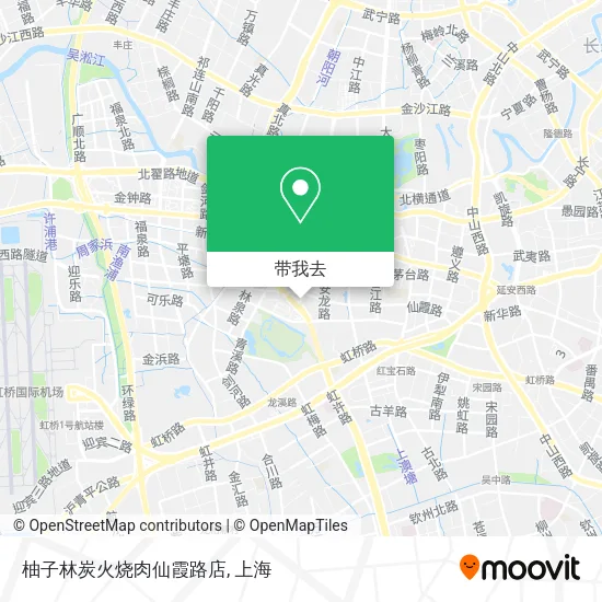 柚子林炭火烧肉仙霞路店地图