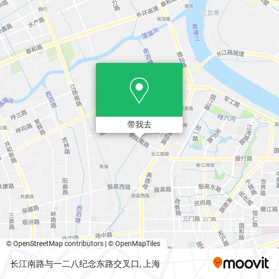 长江南路与一二八纪念东路交叉口地图