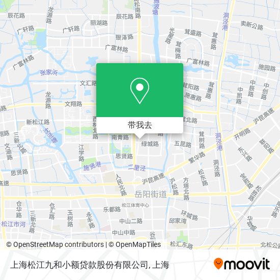 上海松江九和小额贷款股份有限公司地图