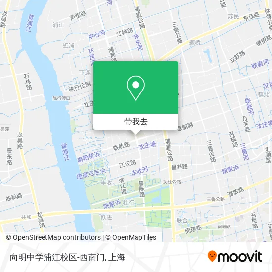 向明中学浦江校区-西南门地图