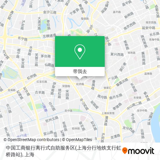 中国工商银行离行式自助服务区(上海分行地铁支行虹桥路站)地图