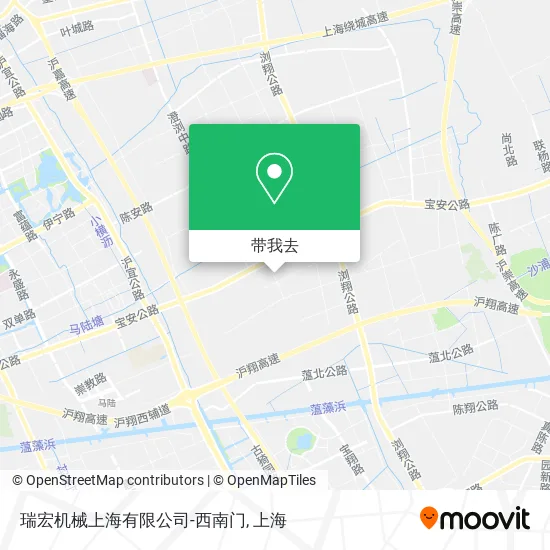 瑞宏机械上海有限公司-西南门地图