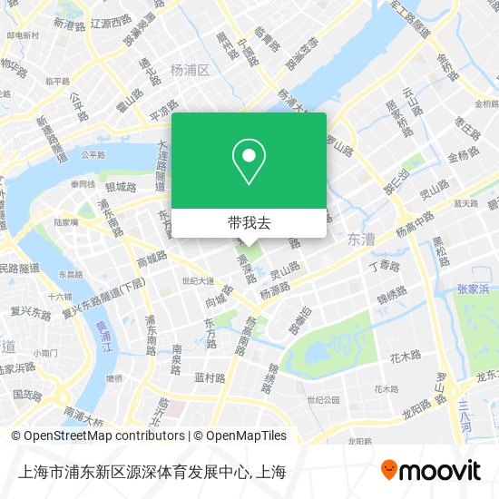 上海市浦东新区源深体育发展中心地图