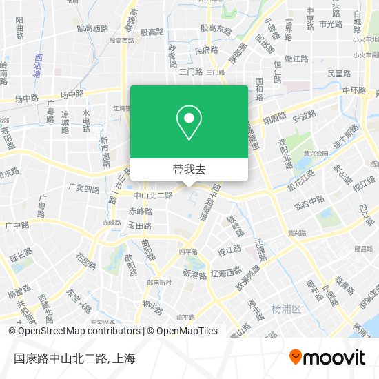 国康路中山北二路地图