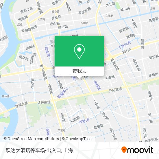 跃达大酒店停车场-出入口地图