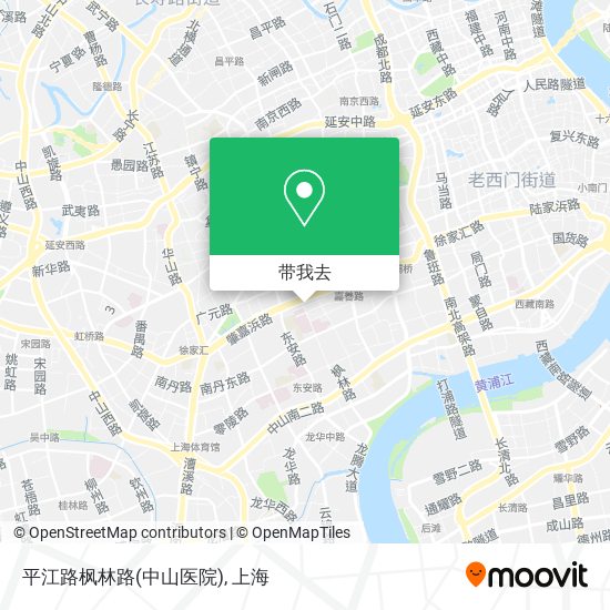 平江路枫林路(中山医院)地图
