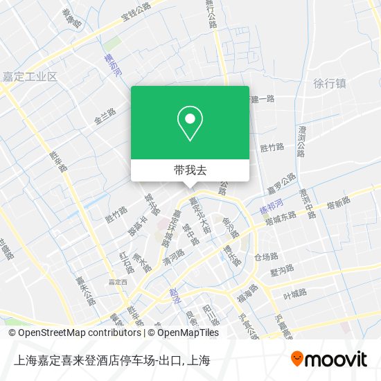 上海嘉定喜来登酒店停车场-出口地图