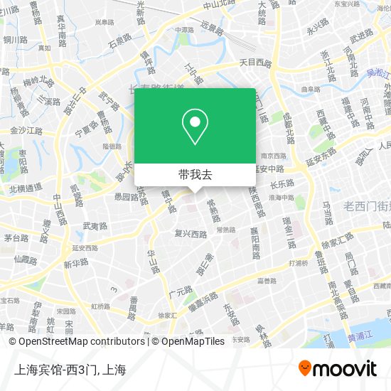 上海宾馆-西3门地图