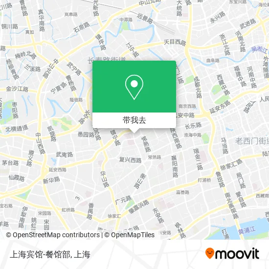 上海宾馆-餐馆部地图