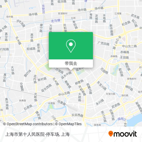 上海市第十人民医院-停车场地图