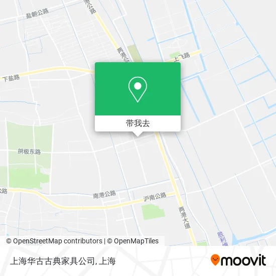 上海华古古典家具公司地图
