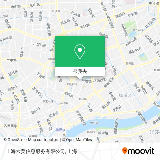 上海六美信息服务有限公司地图
