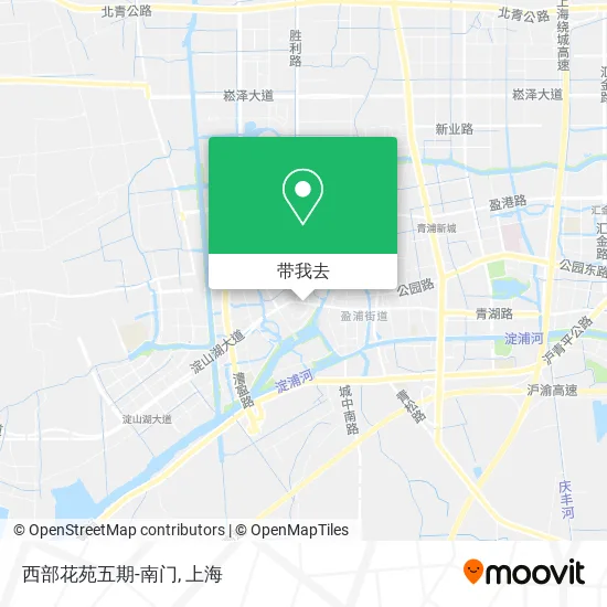西部花苑五期-南门地图
