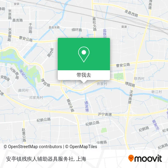 安亭镇残疾人辅助器具服务社地图