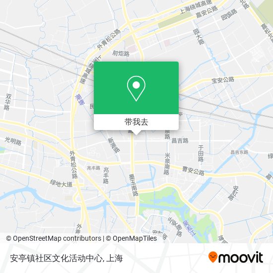 安亭镇社区文化活动中心地图