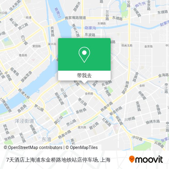 7天酒店上海浦东金桥路地铁站店停车场地图